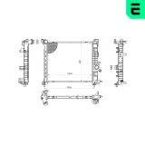 Kühler, Motorkühlung ERA 673123