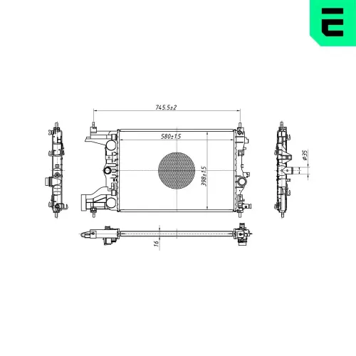 Kühler, Motorkühlung ERA 673128 Bild Kühler, Motorkühlung ERA 673128