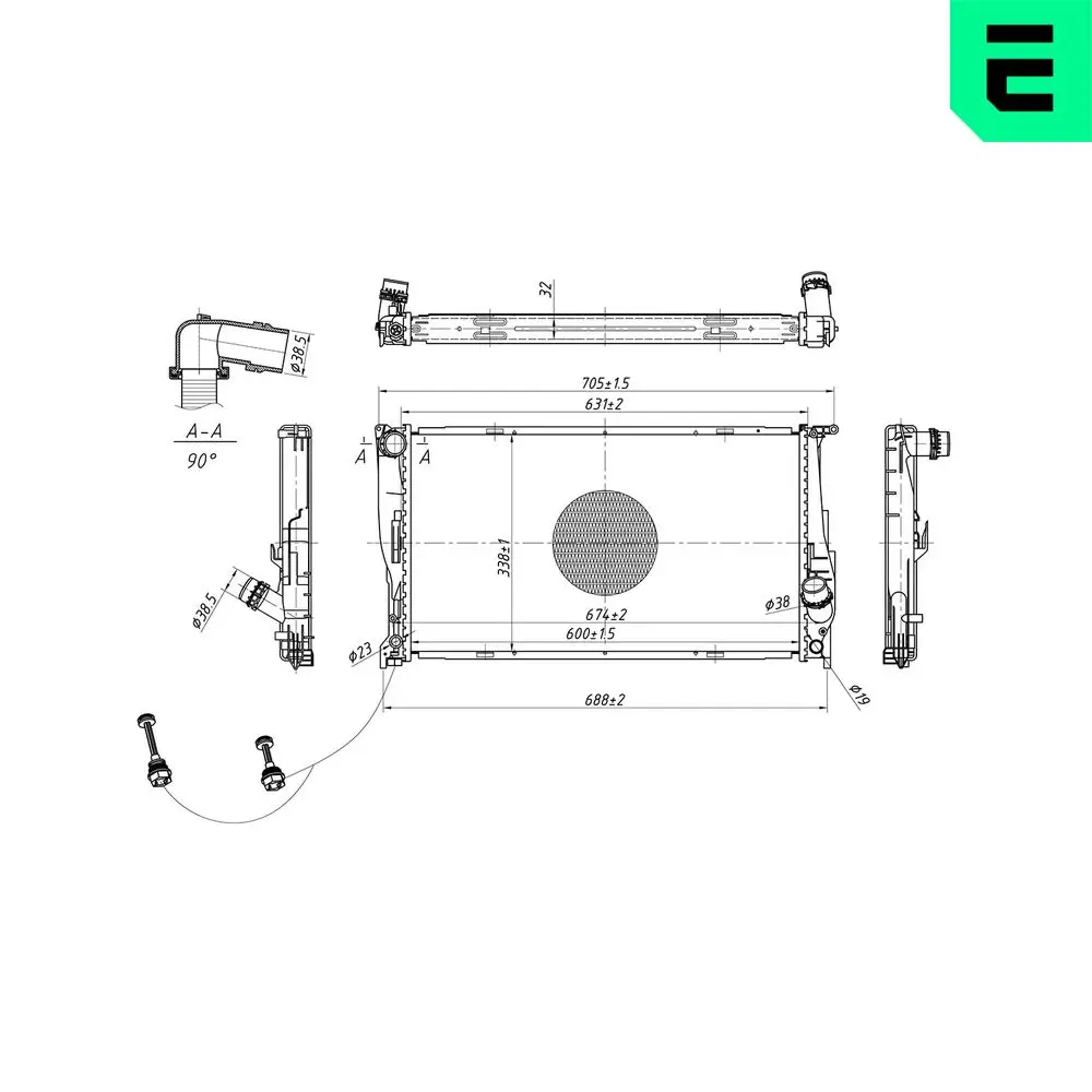 Kühler, Motorkühlung ERA 673130