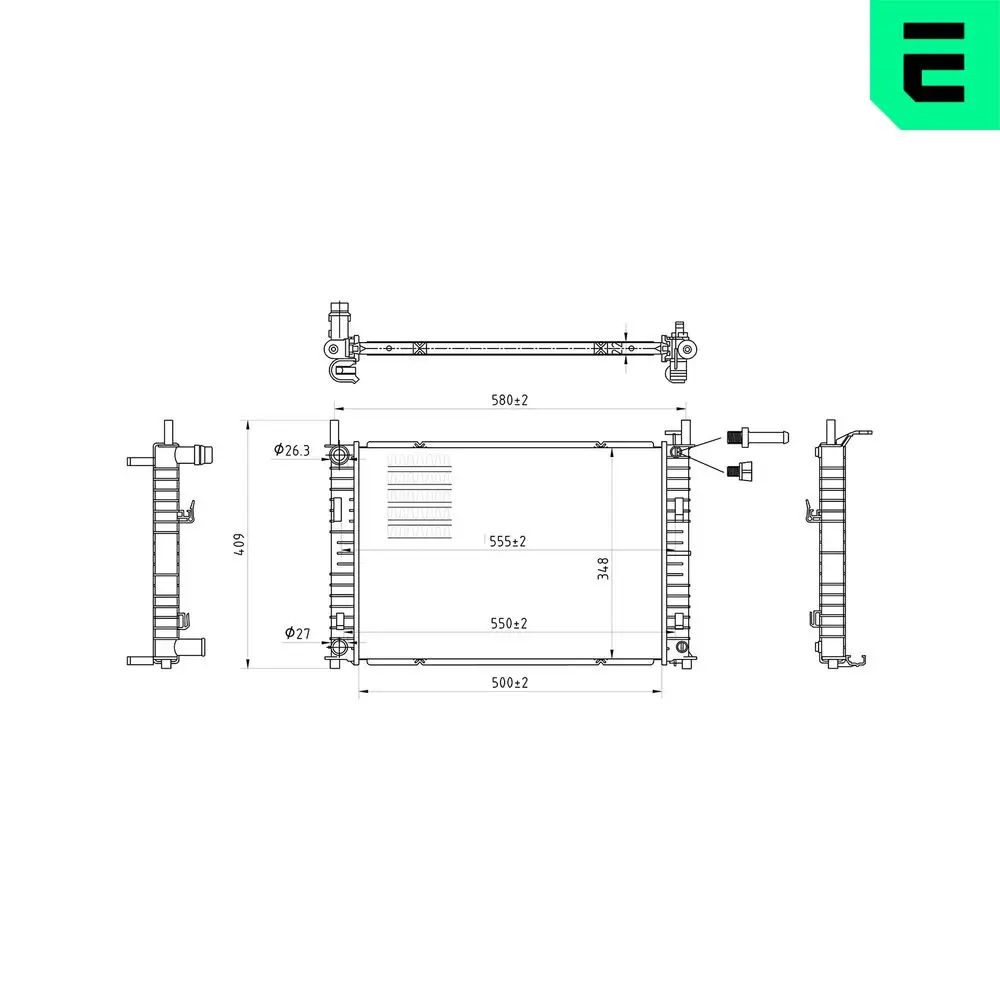 Kühler, Motorkühlung ERA 673132