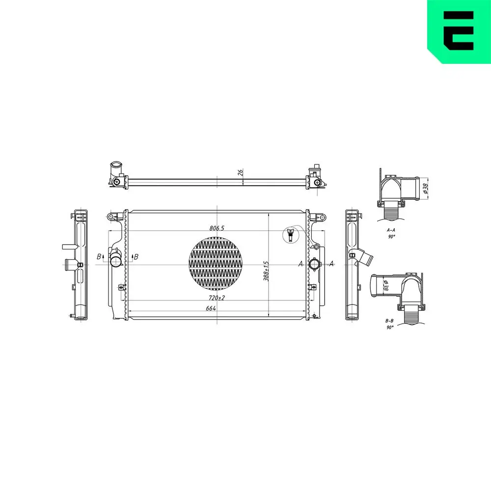 Kühler, Motorkühlung ERA 673153