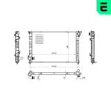Kühler, Motorkühlung ERA 673154