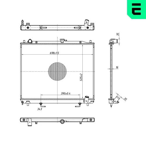 Kühler, Motorkühlung ERA 673157 Bild Kühler, Motorkühlung ERA 673157