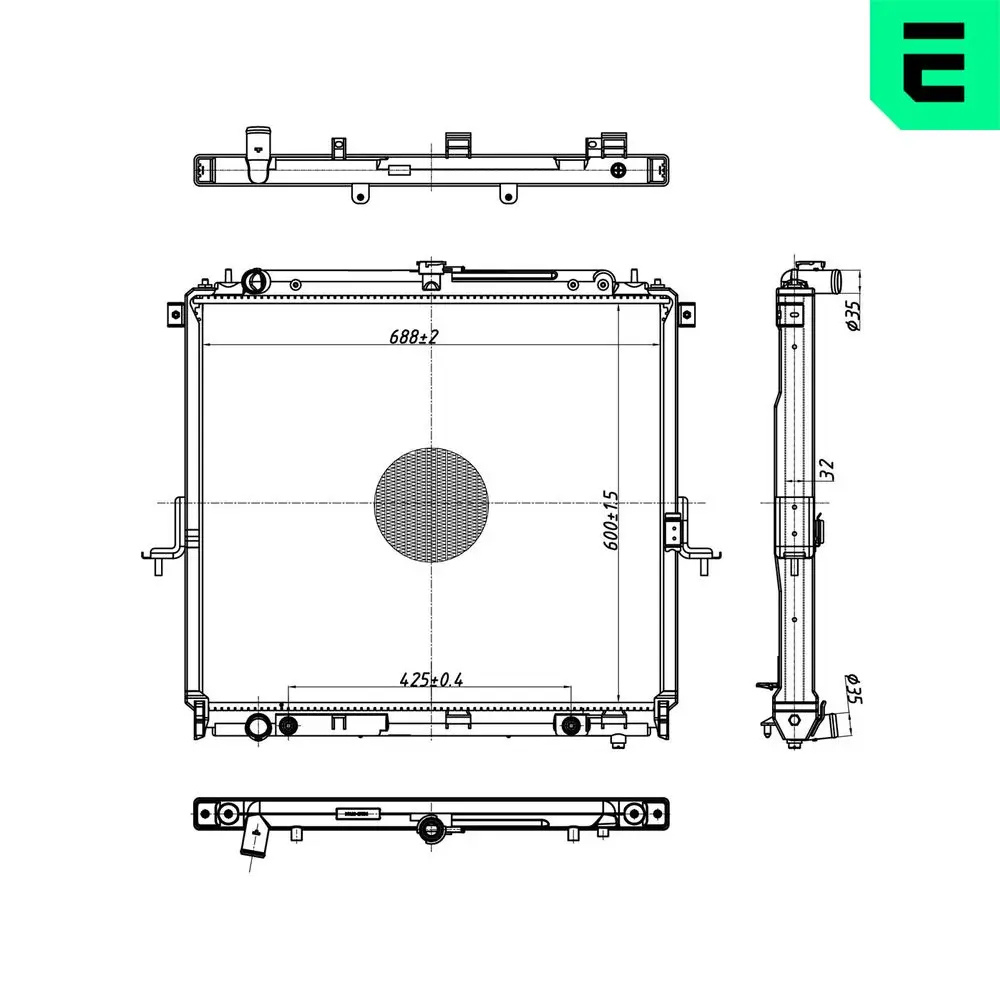 Kühler, Motorkühlung ERA 673158