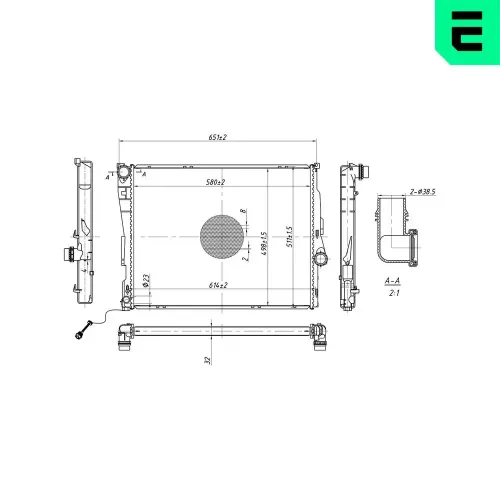 Kühler, Motorkühlung ERA 673169 Bild Kühler, Motorkühlung ERA 673169