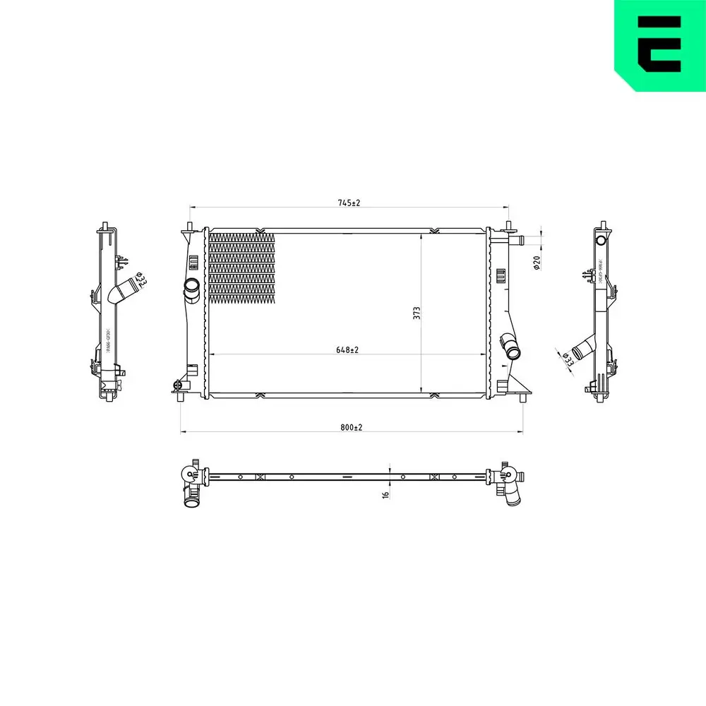 Kühler, Motorkühlung ERA 673172