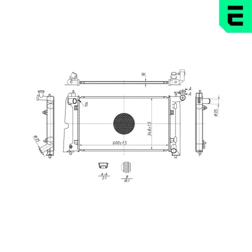 Kühler, Motorkühlung ERA 673176 Bild Kühler, Motorkühlung ERA 673176