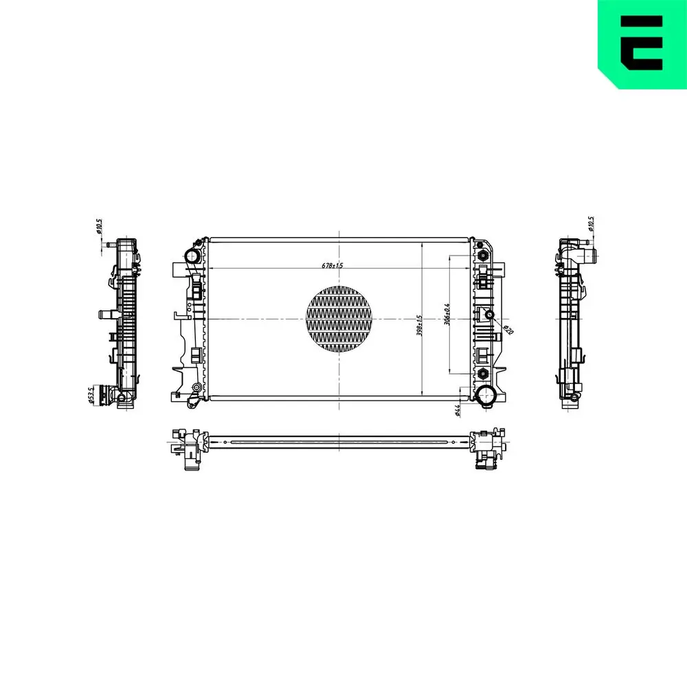 Kühler, Motorkühlung ERA 673182