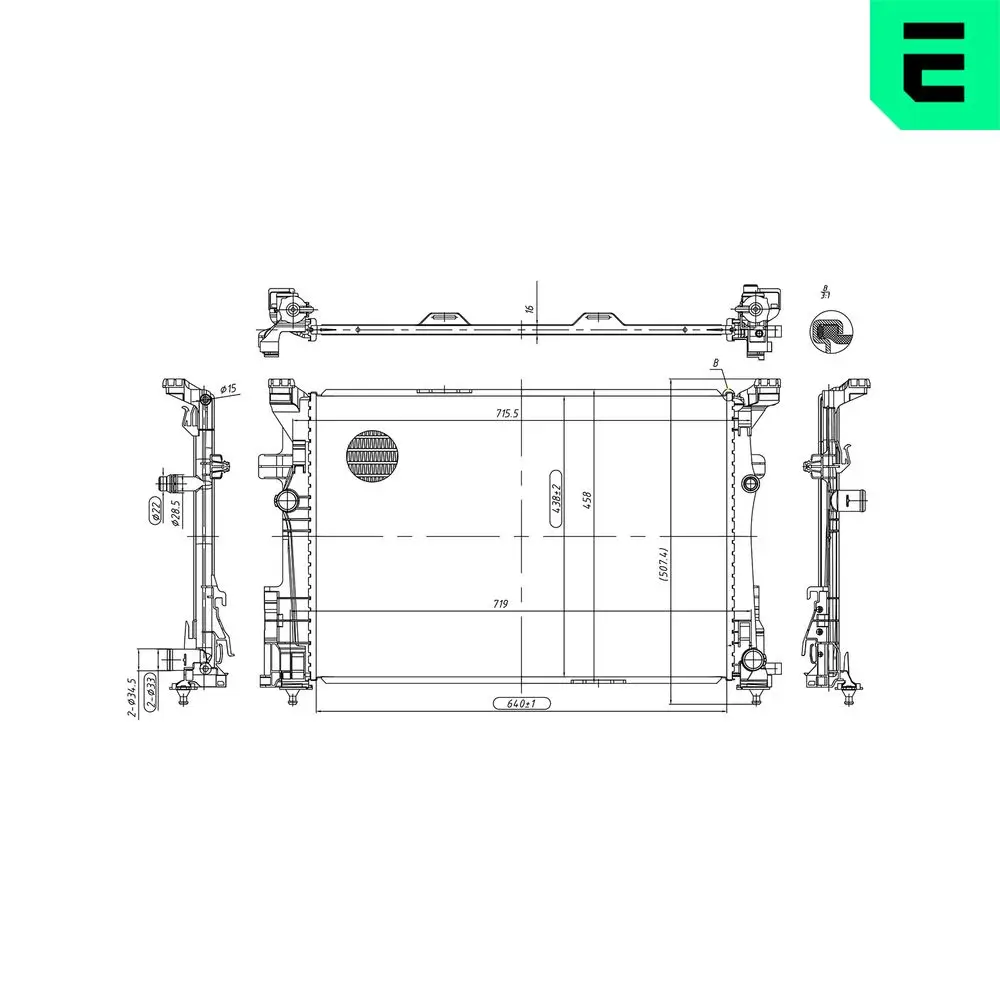 Kühler, Motorkühlung ERA 673187
