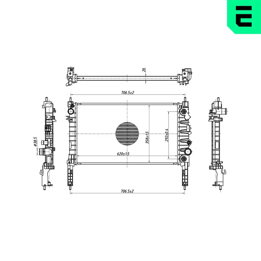 Kühler, Motorkühlung ERA 673193