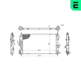 Kühler, Motorkühlung ERA 673197
