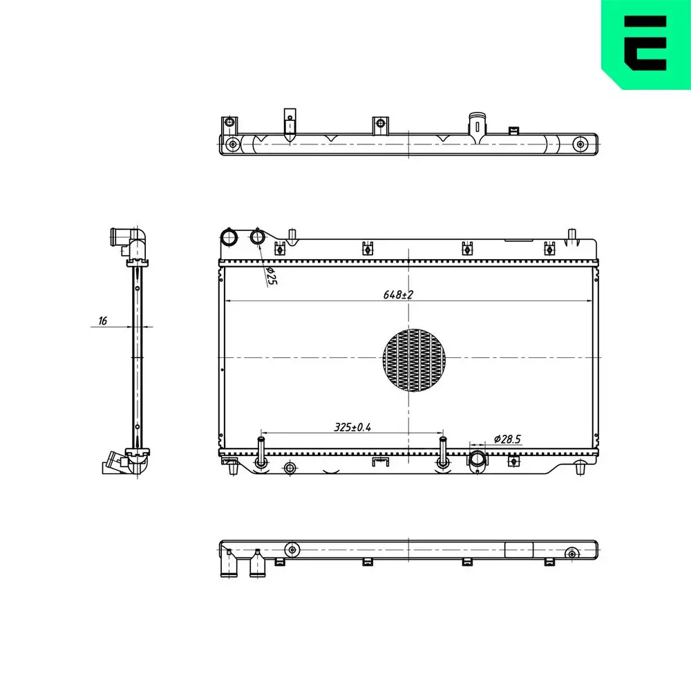 Kühler, Motorkühlung ERA 673209