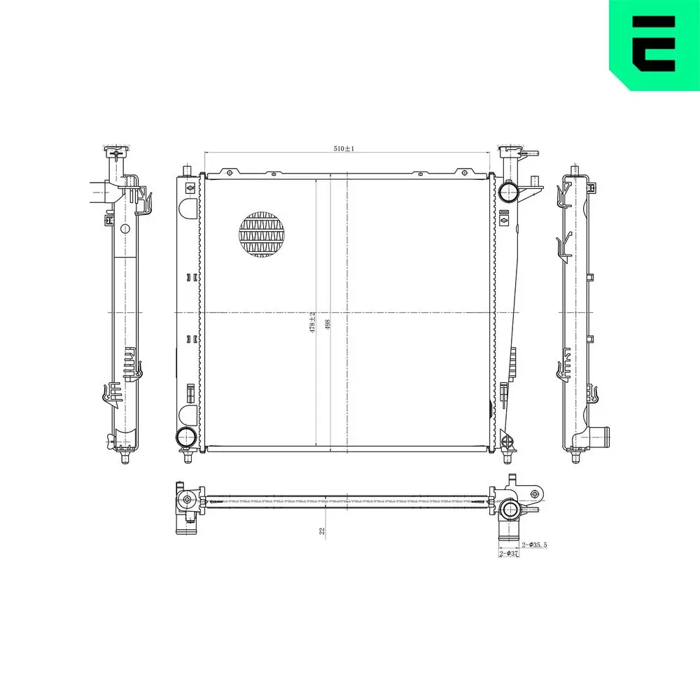 Kühler, Motorkühlung ERA 673211