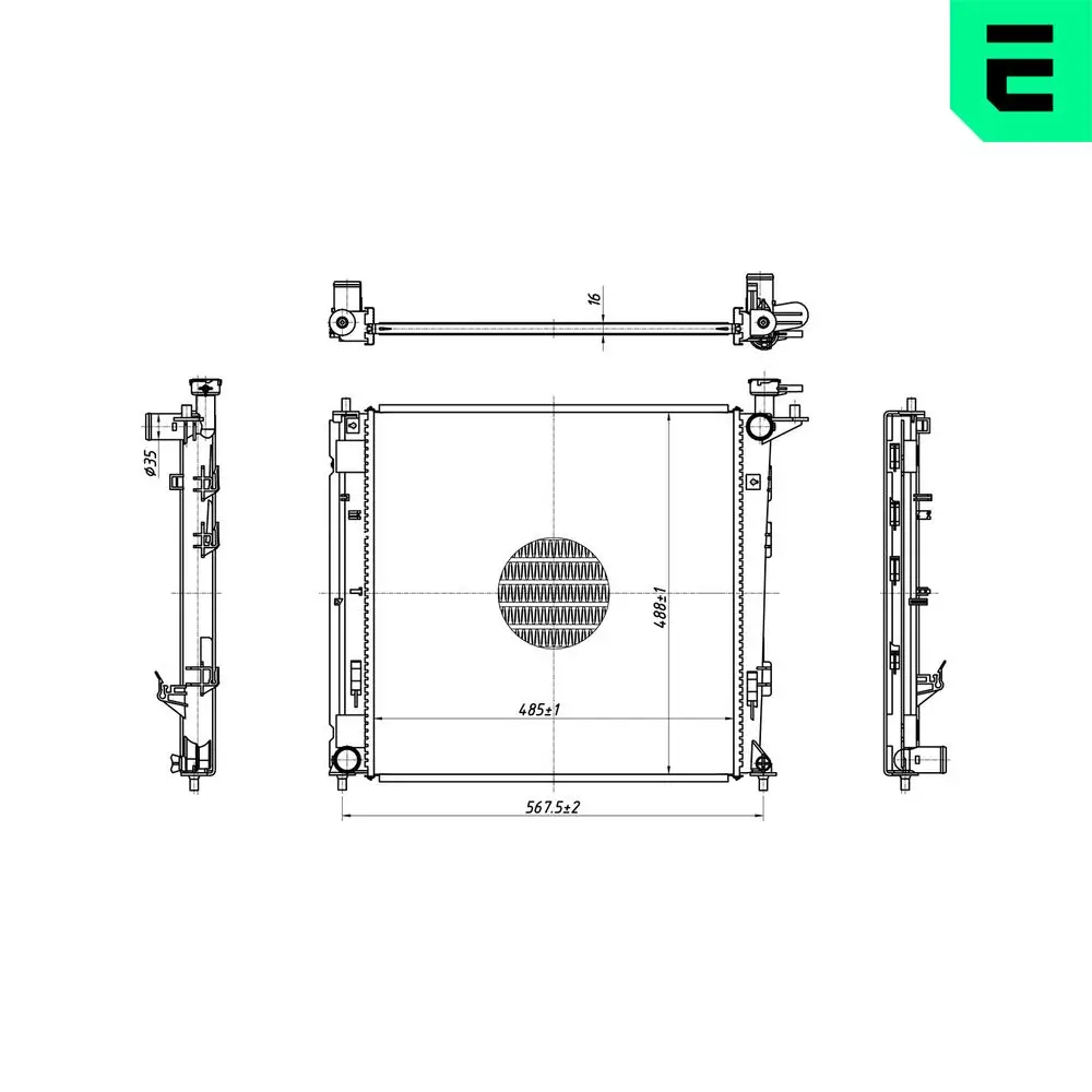 Kühler, Motorkühlung ERA 673218