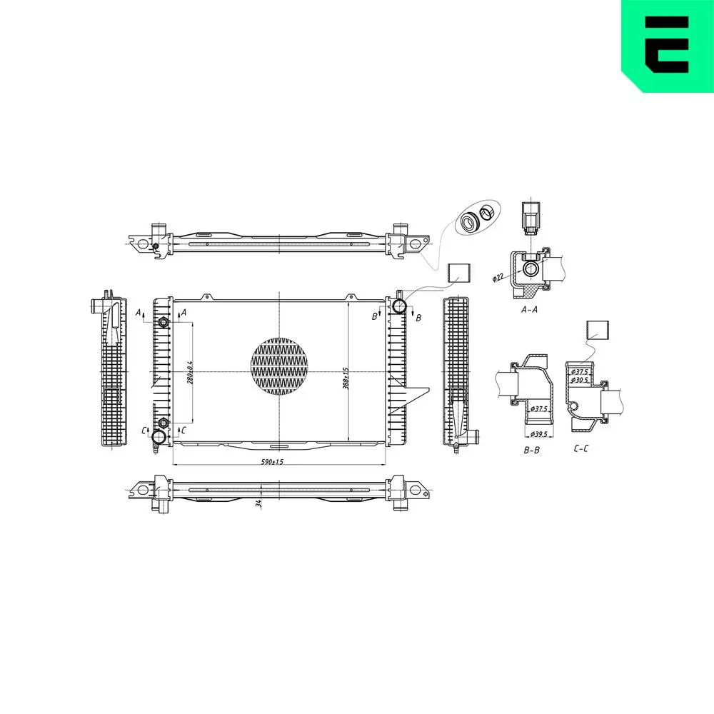 Kühler, Motorkühlung ERA 673232