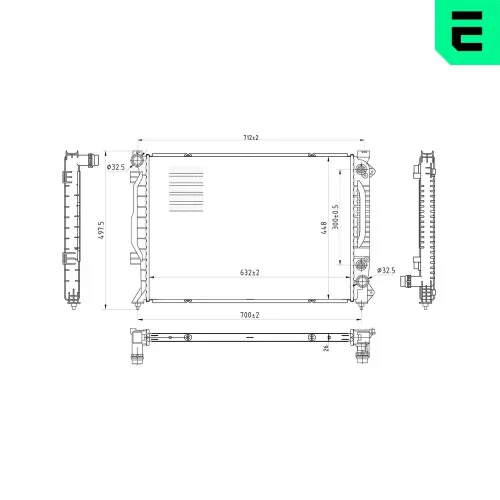 Kühler, Motorkühlung ERA 673249 Bild Kühler, Motorkühlung ERA 673249