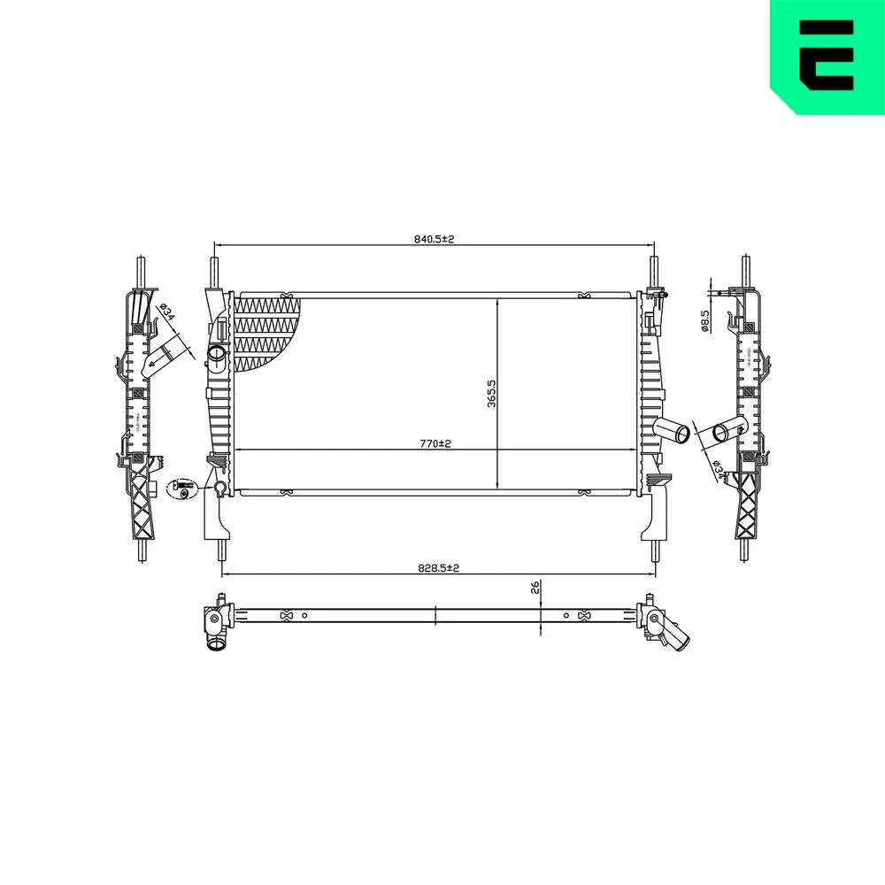 Kühler, Motorkühlung ERA 673266