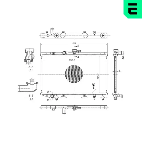 Kühler, Motorkühlung ERA 673269 Bild Kühler, Motorkühlung ERA 673269