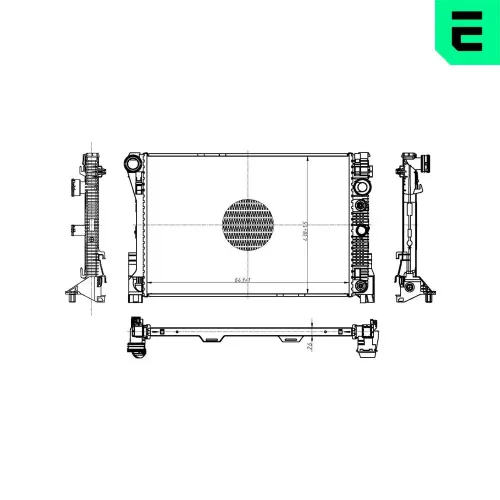 Kühler, Motorkühlung ERA 673272 Bild Kühler, Motorkühlung ERA 673272