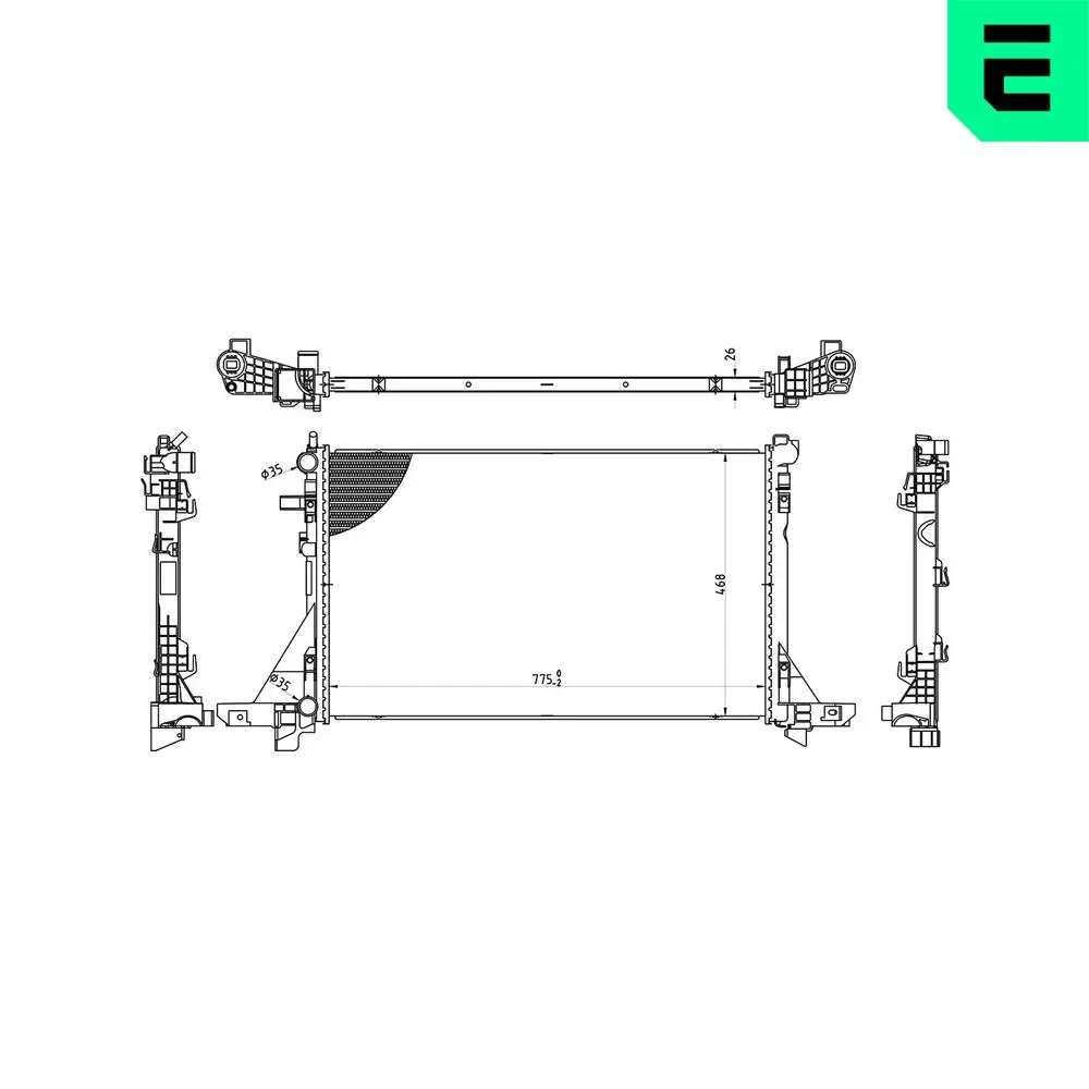 Kühler, Motorkühlung ERA 673291
