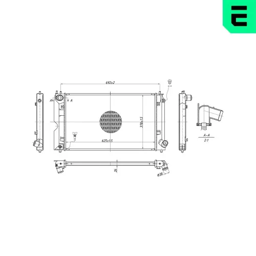 Kühler, Motorkühlung ERA 673299 Bild Kühler, Motorkühlung ERA 673299