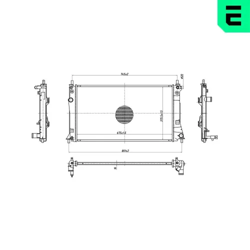 Kühler, Motorkühlung ERA 673300 Bild Kühler, Motorkühlung ERA 673300