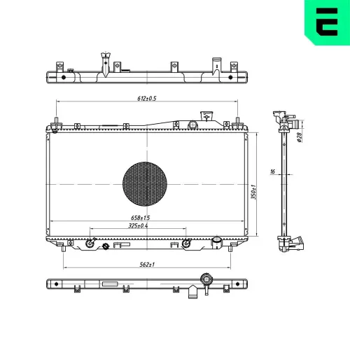Kühler, Motorkühlung ERA 673312 Bild Kühler, Motorkühlung ERA 673312