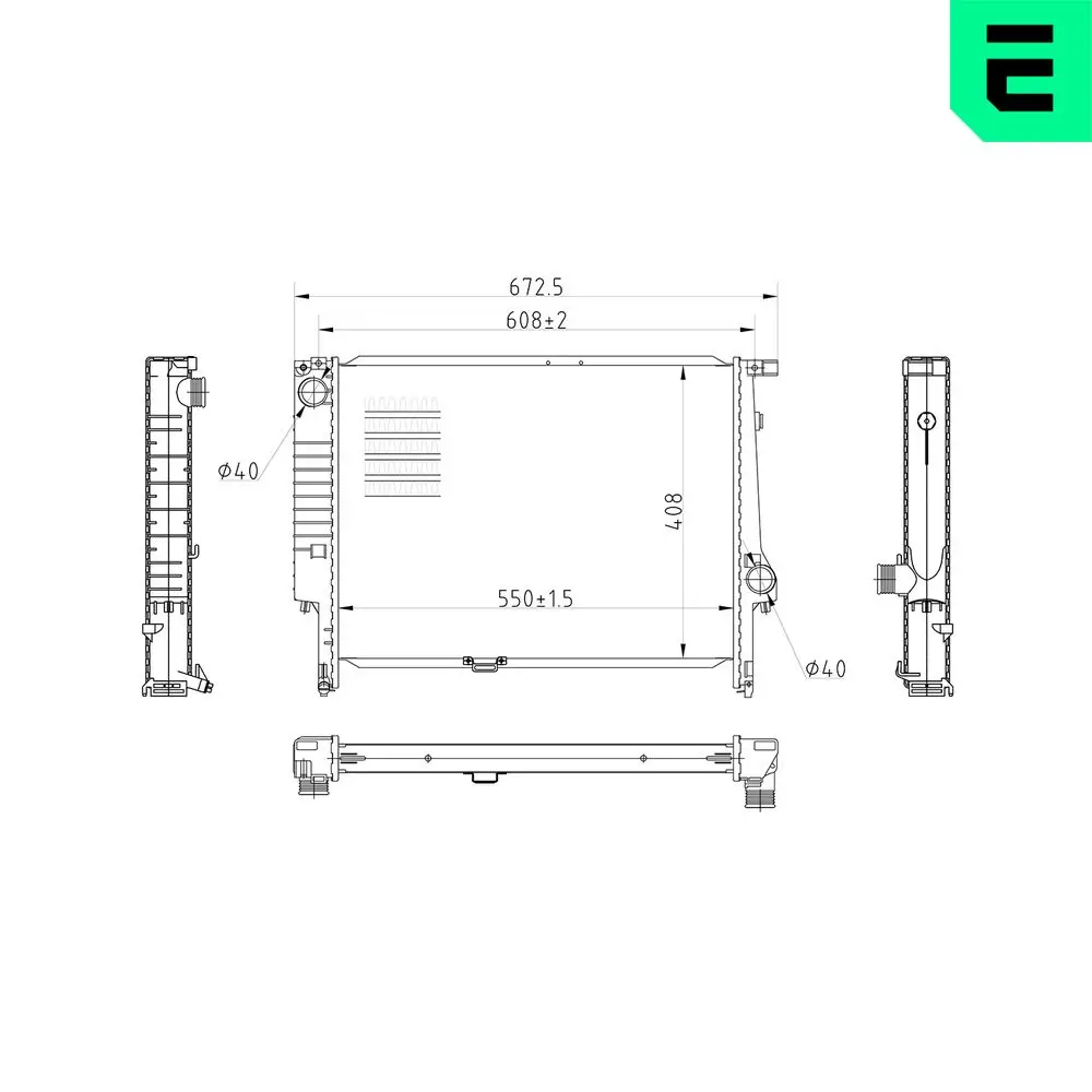 Kühler, Motorkühlung ERA 673322