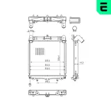 Kühler, Motorkühlung vorne rechts ERA 673343