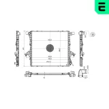 Kühler, Motorkühlung ERA 673347