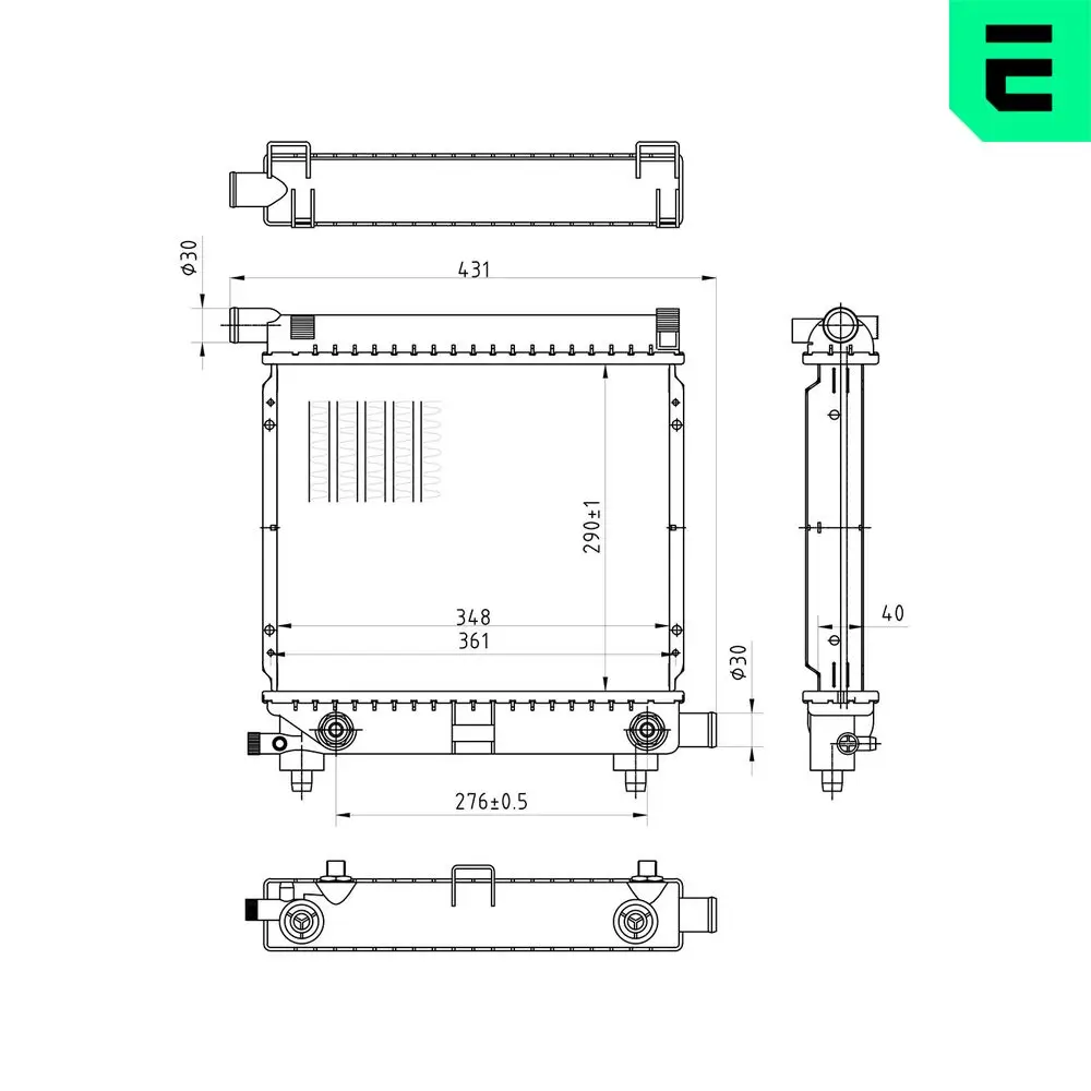 Kühler, Motorkühlung ERA 673353