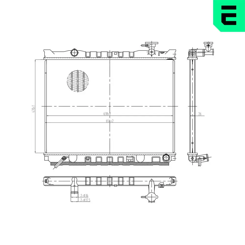 Kühler, Motorkühlung ERA 673367