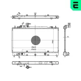 Kühler, Motorkühlung ERA 673392