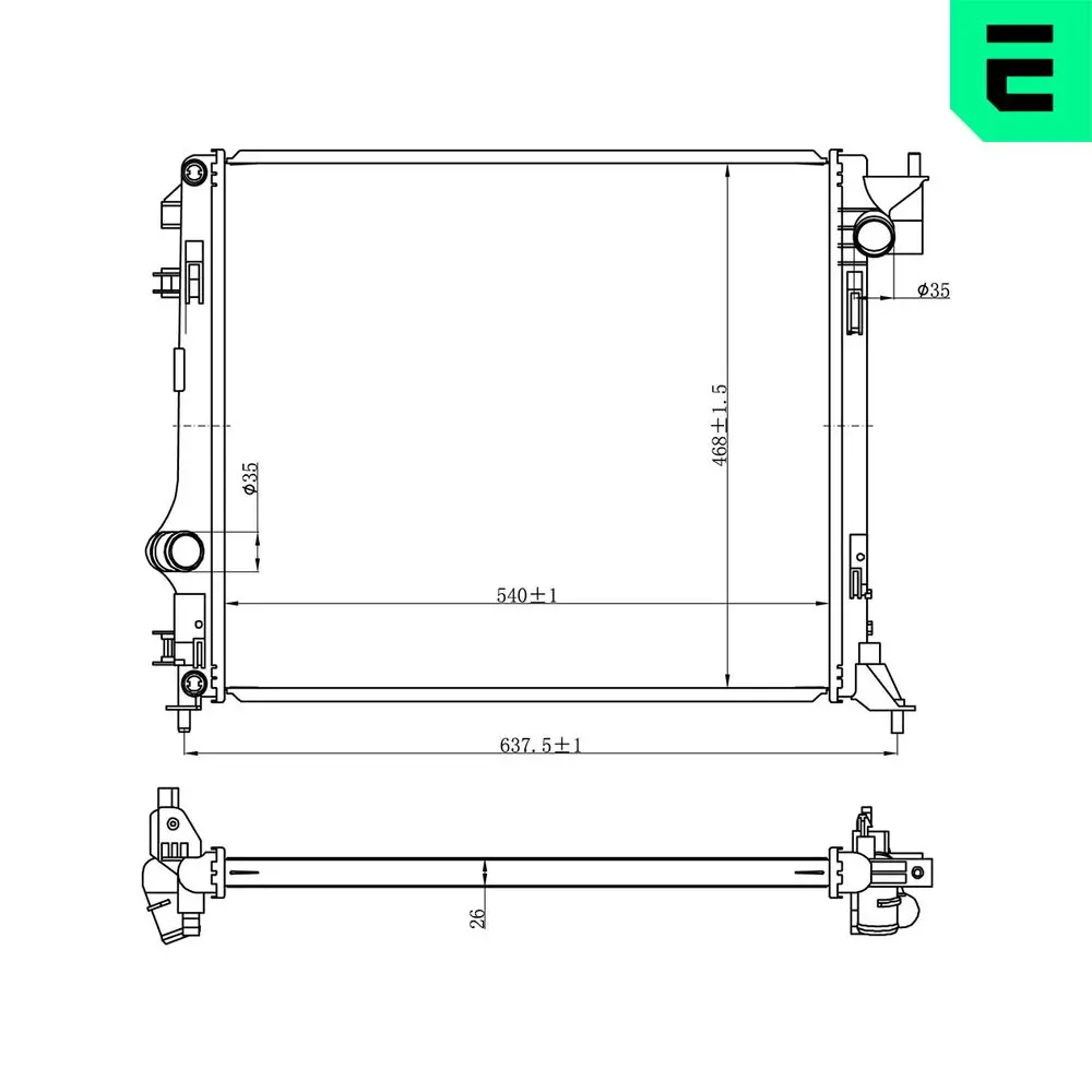 Kühler, Motorkühlung ERA 673398