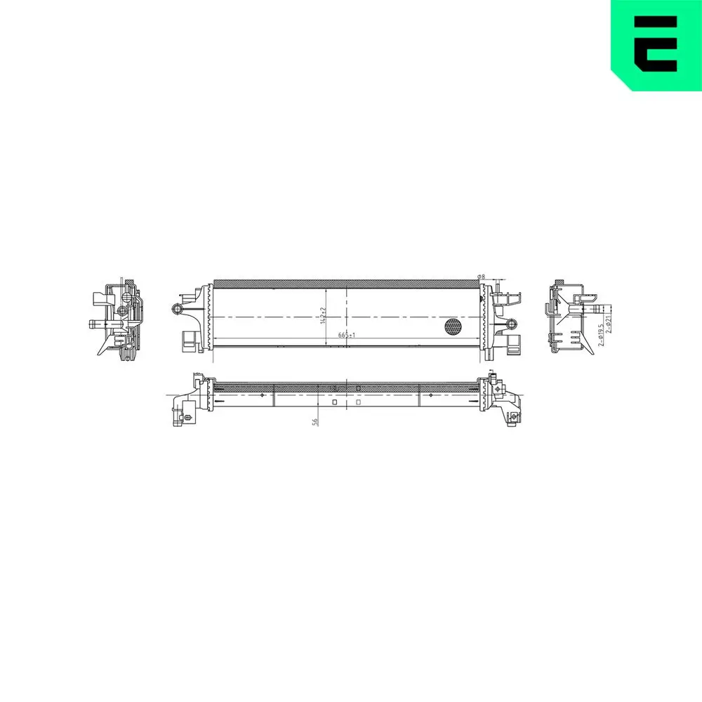 Kühler, Motorkühlung ERA 673416