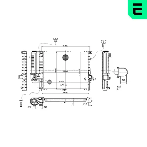 Kühler, Motorkühlung ERA 673426 Bild Kühler, Motorkühlung ERA 673426