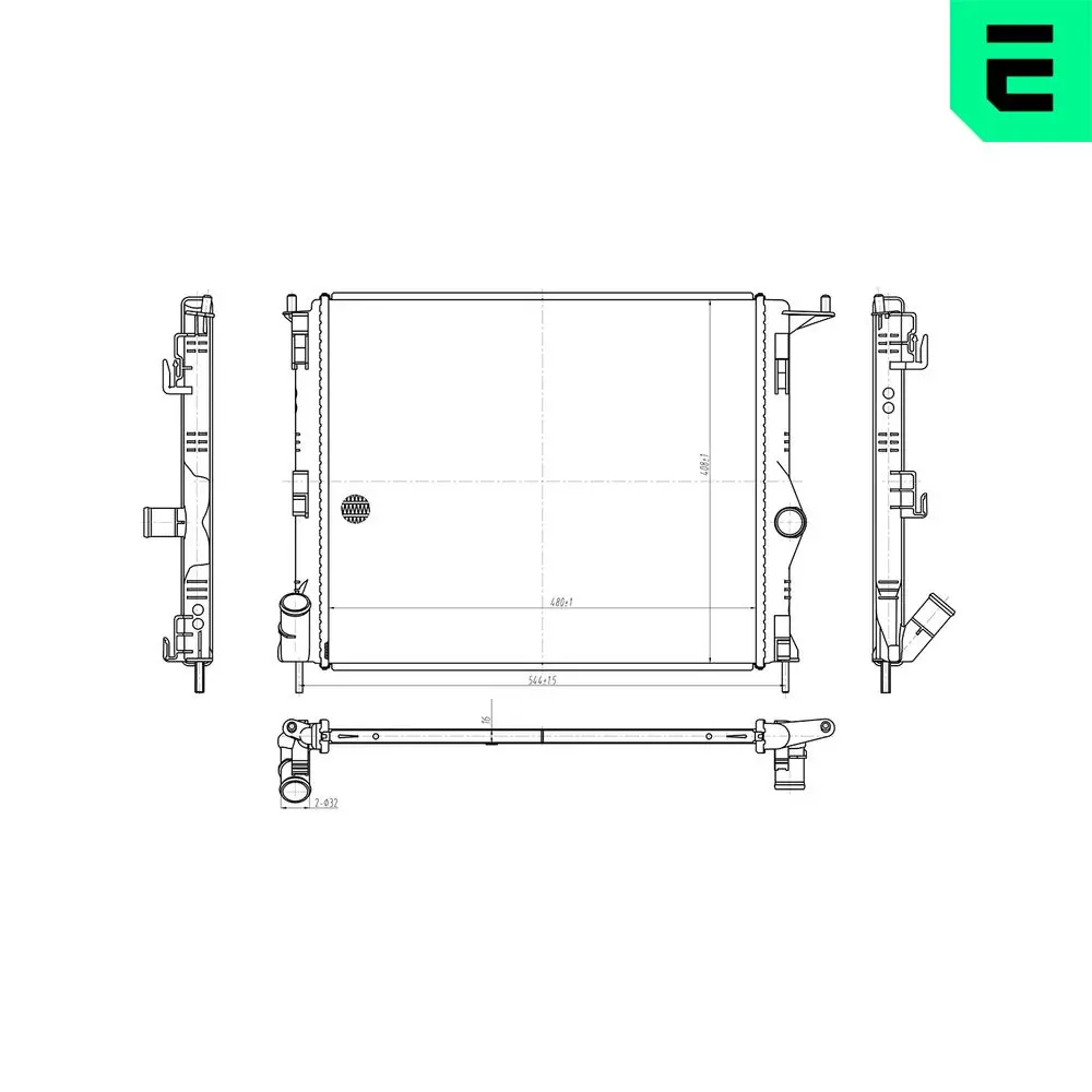 Kühler, Motorkühlung ERA 673433