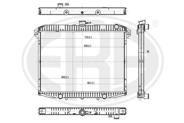 Kühler, Motorkühlung ERA 673484