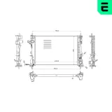 Kühler, Motorkühlung ERA 673496