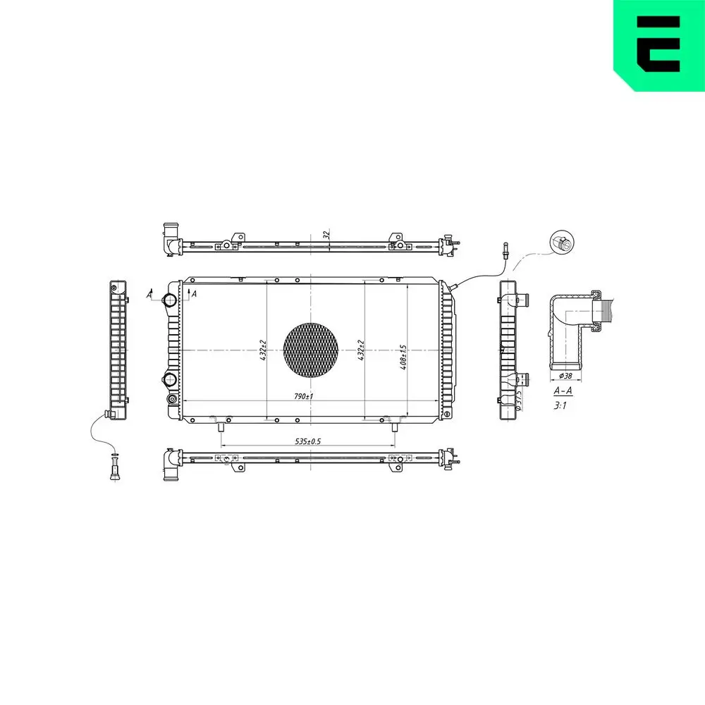 Kühler, Motorkühlung ERA 673518