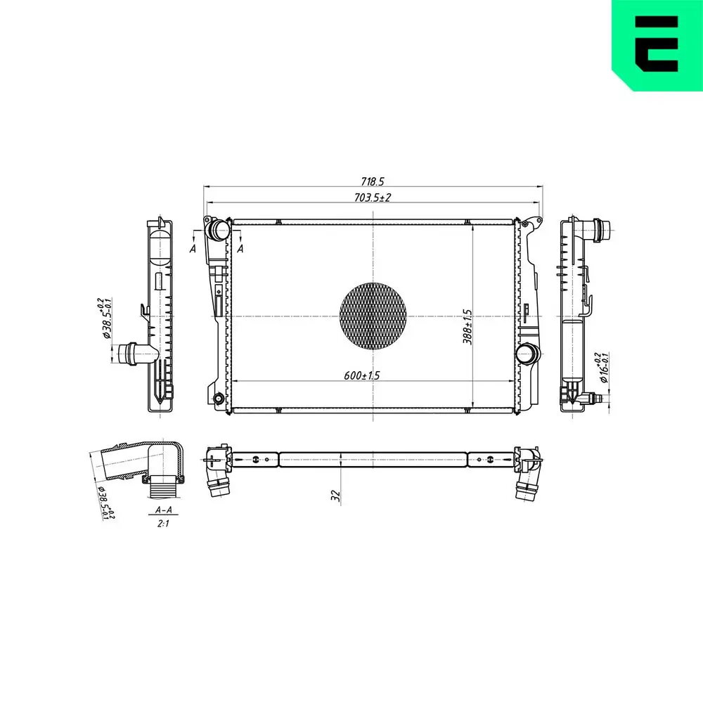 Kühler, Motorkühlung ERA 673525