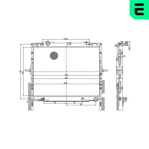 Kühler, Motorkühlung ERA 673544 Bild Kühler, Motorkühlung ERA 673544