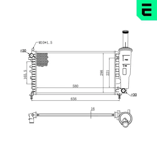 Kühler, Motorkühlung ERA 673545 Bild Kühler, Motorkühlung ERA 673545