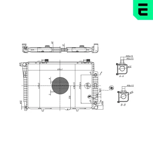 Kühler, Motorkühlung ERA 673546 Bild Kühler, Motorkühlung ERA 673546