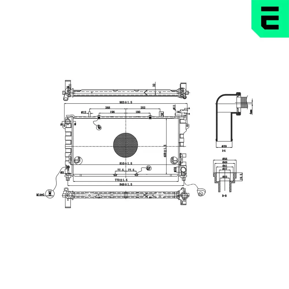 Kühler, Motorkühlung ERA 673563