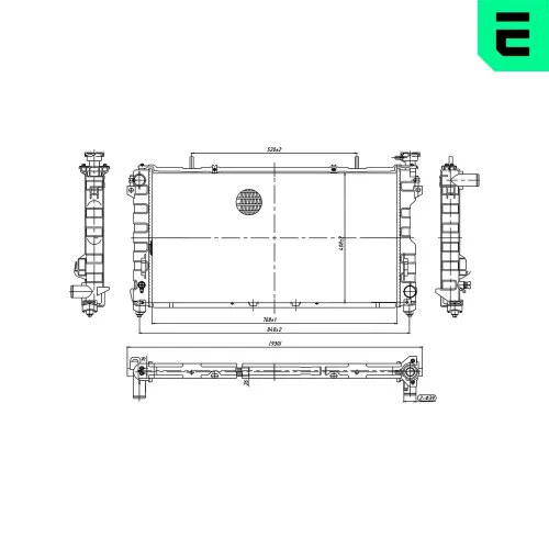 Kühler, Motorkühlung ERA 673564 Bild Kühler, Motorkühlung ERA 673564
