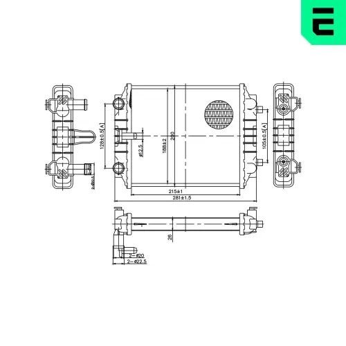 Kühler, Motorkühlung ERA 673565 Bild Kühler, Motorkühlung ERA 673565