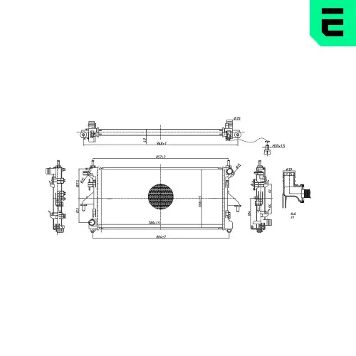 Kühler, Motorkühlung ERA 673566 Bild Kühler, Motorkühlung ERA 673566
