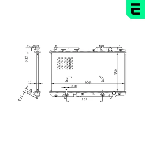Kühler, Motorkühlung ERA 673572 Bild Kühler, Motorkühlung ERA 673572