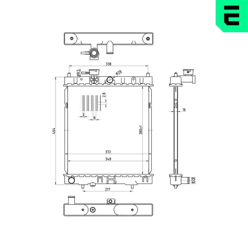 Kühler, Motorkühlung ERA 673576 Bild Kühler, Motorkühlung ERA 673576